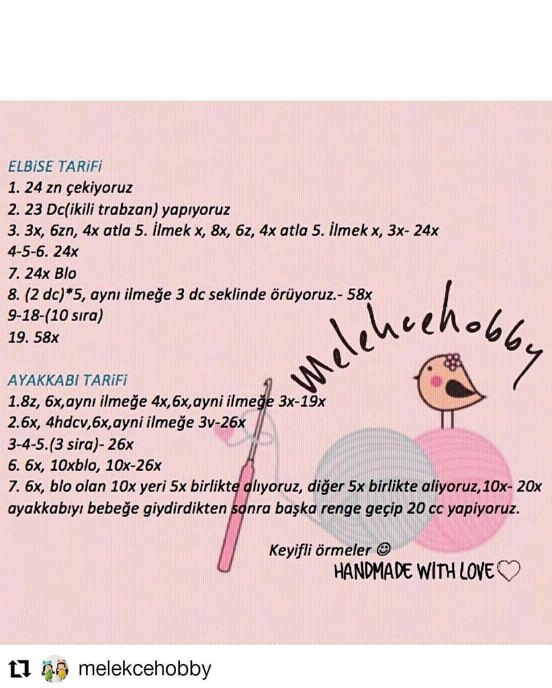 Ücretsiz Bebek Örgü Şeması: Bölüm 1