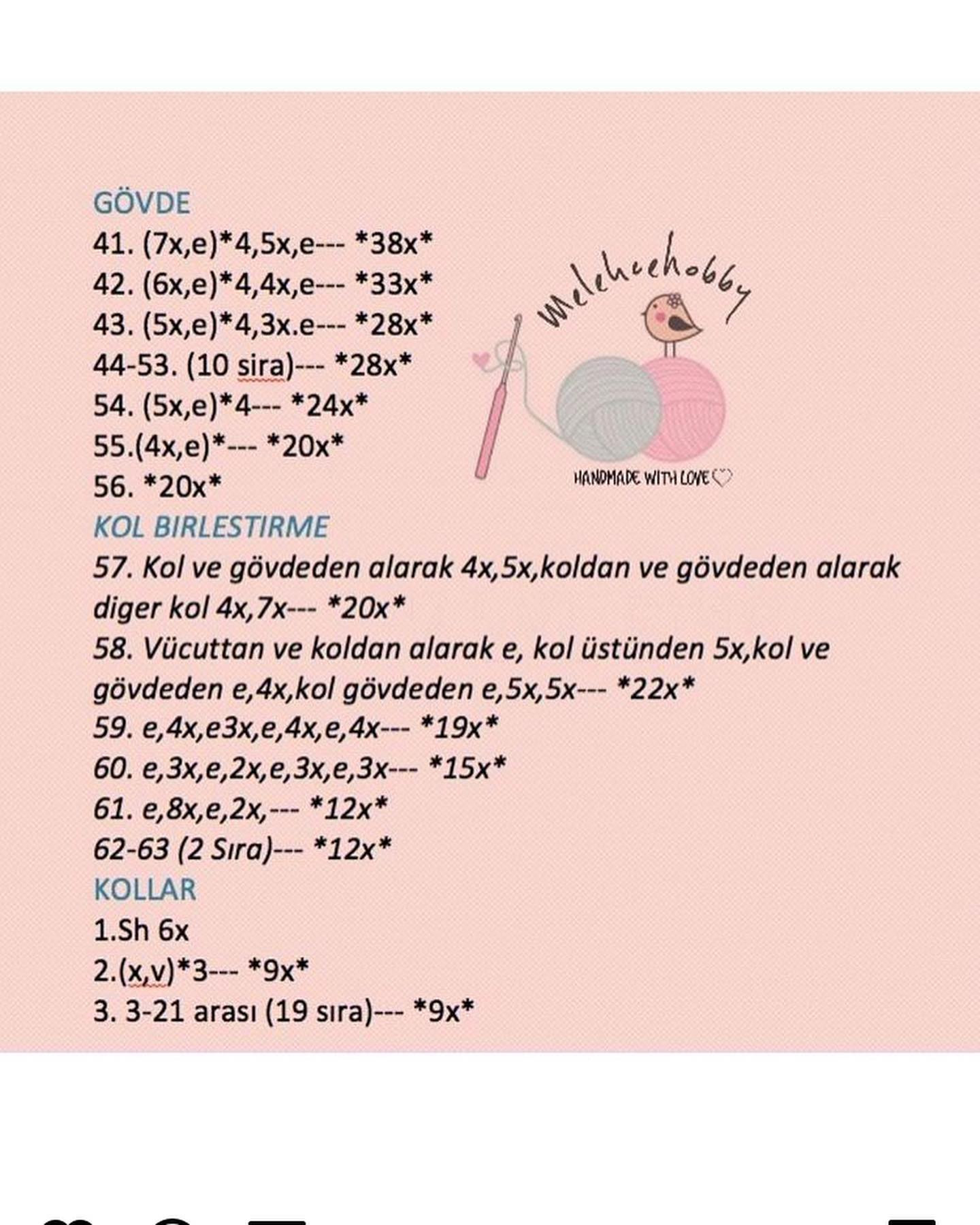 Ücretsiz Bebek Örgü Şeması: Bölüm 1