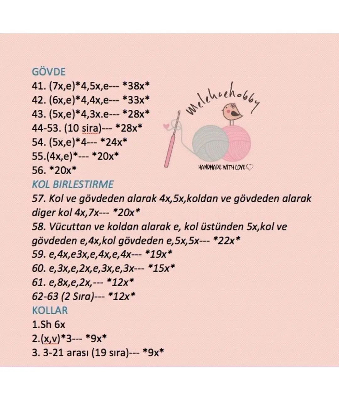 Ücretsiz Bebek Örgü Şeması: Bölüm 1