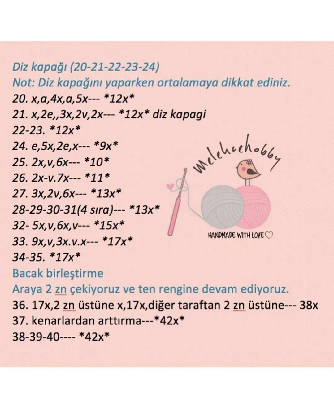 Ücretsiz Bebek Örgü Şeması: Bölüm 1