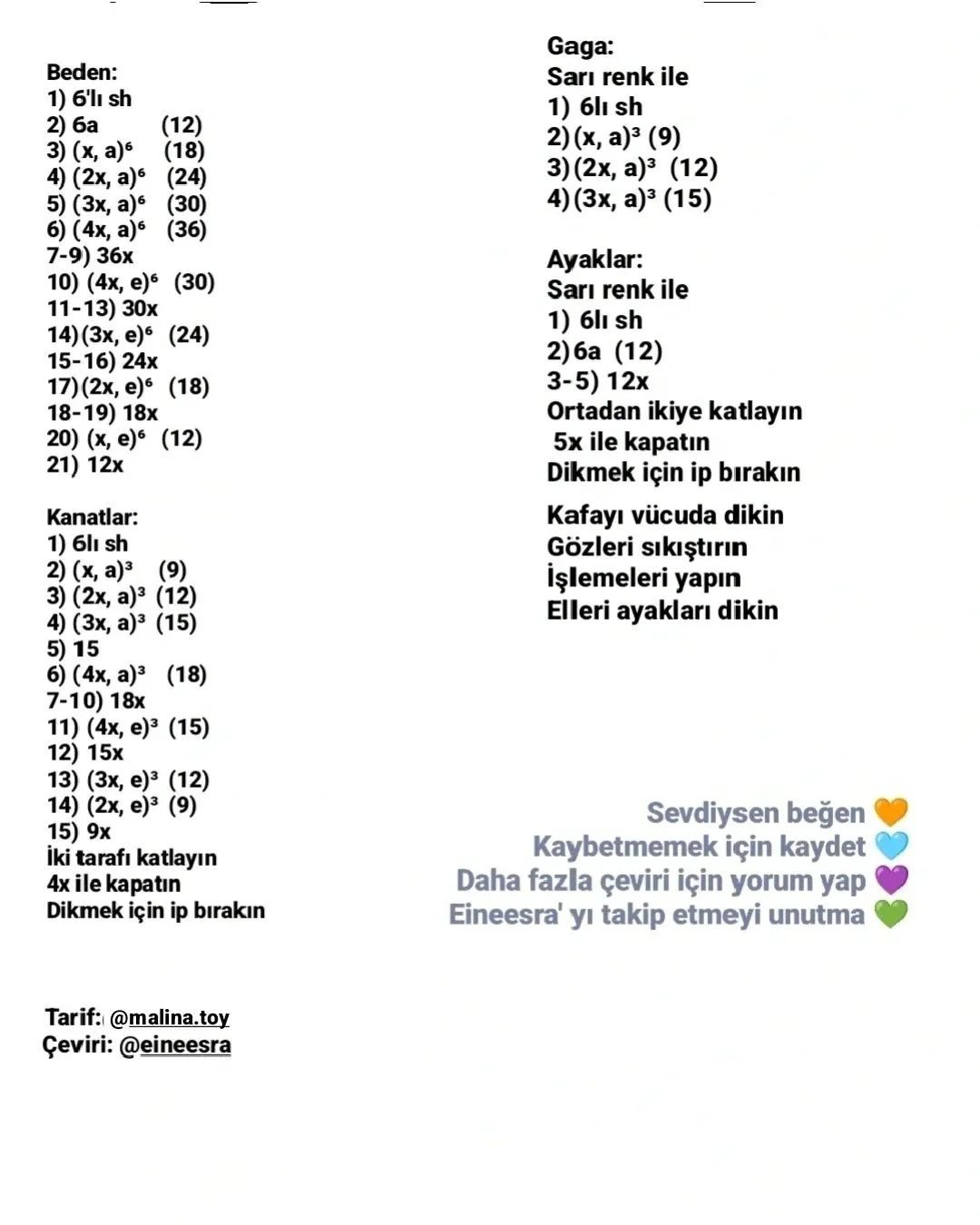 Ücretsiz Bebek Örme Şeması: Sevimli Ördek