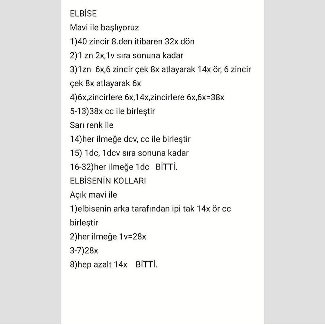 Ücretsiz Büyüleyici Pamuk Prenses Amigurumi Tarifi