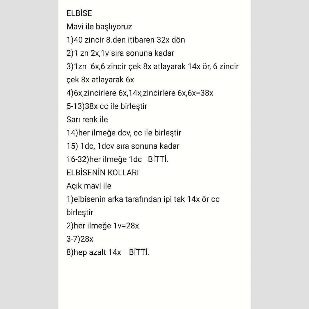 Ücretsiz Büyüleyici Pamuk Prenses Amigurumi Tarifi