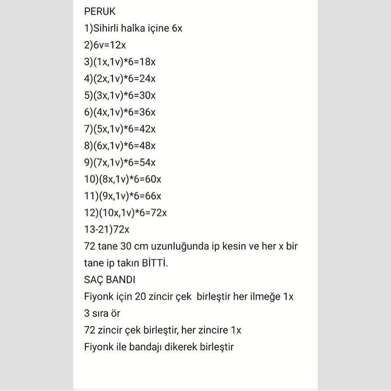 Ücretsiz Büyüleyici Pamuk Prenses Amigurumi Tarifi