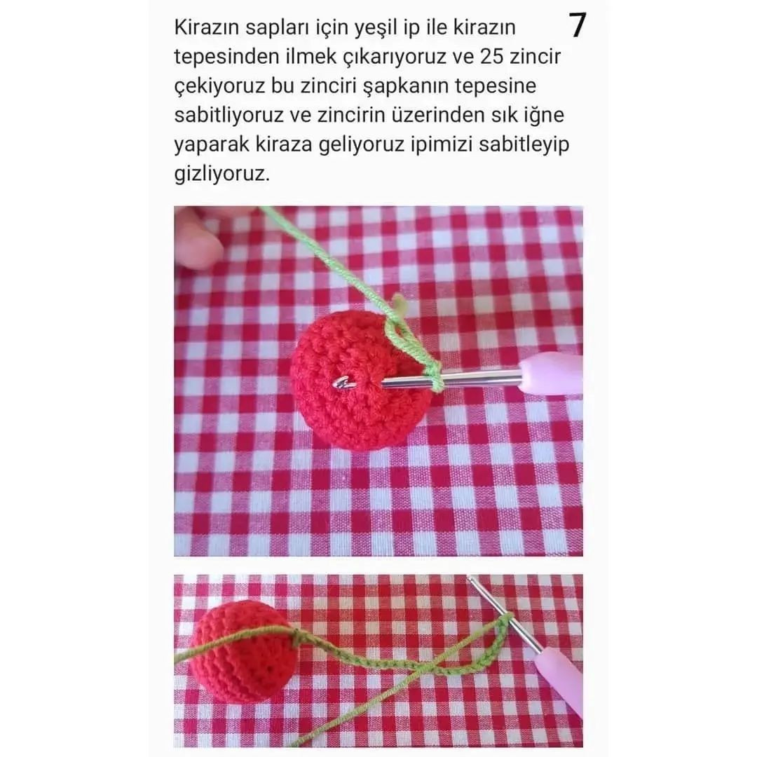 Ücretsiz Çilek Bebek Amigurumi Şeması