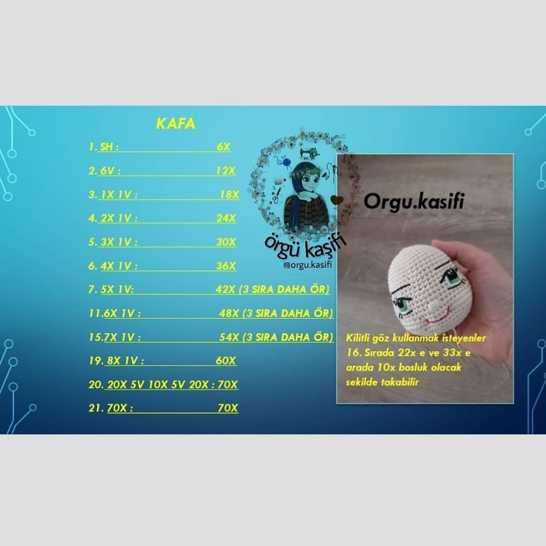 Ücretsiz Daisy Bebek Amigurumi Tarifi (1. Kısım)