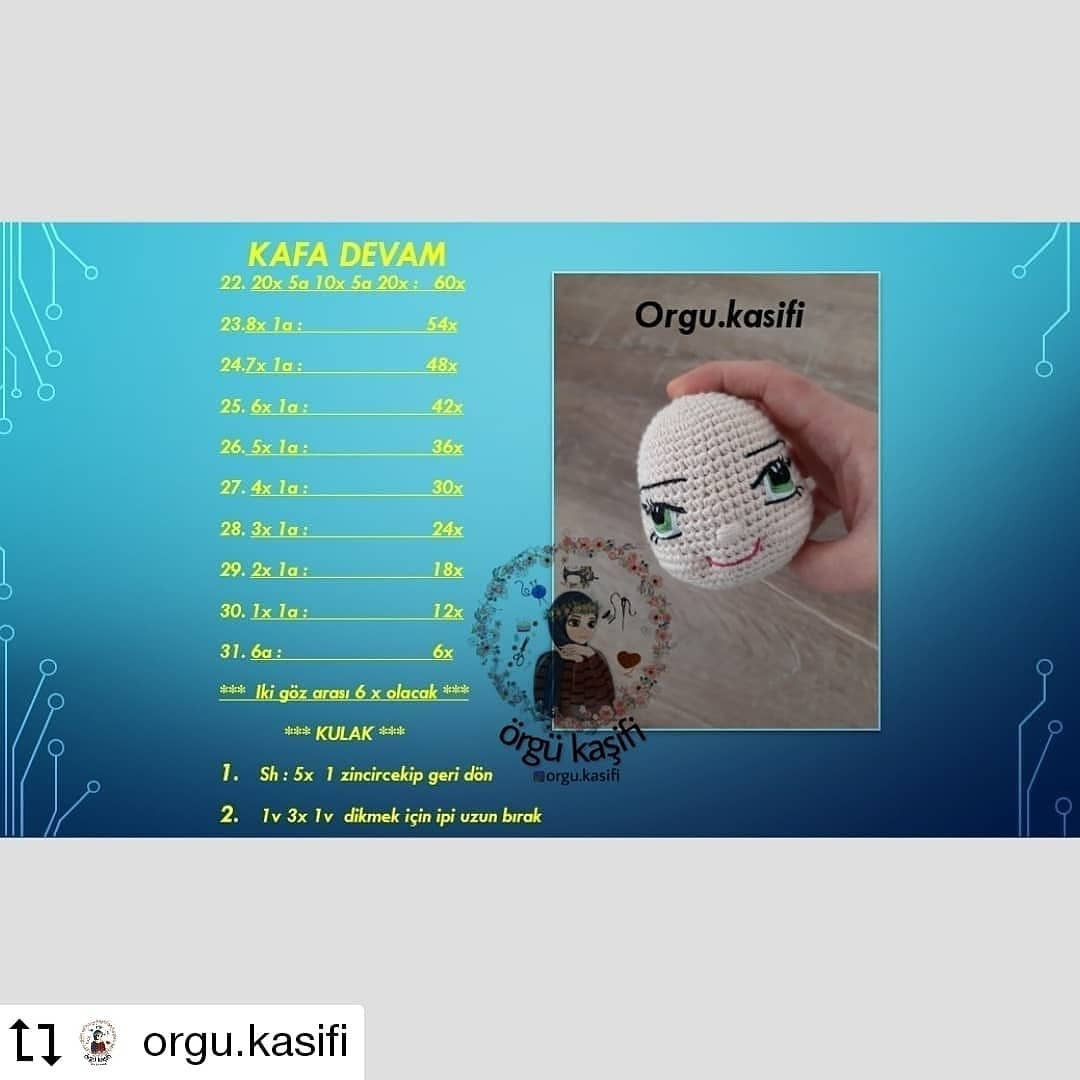 Ücretsiz Daisy Bebek Amigurumi Tarifi (1. Kısım)