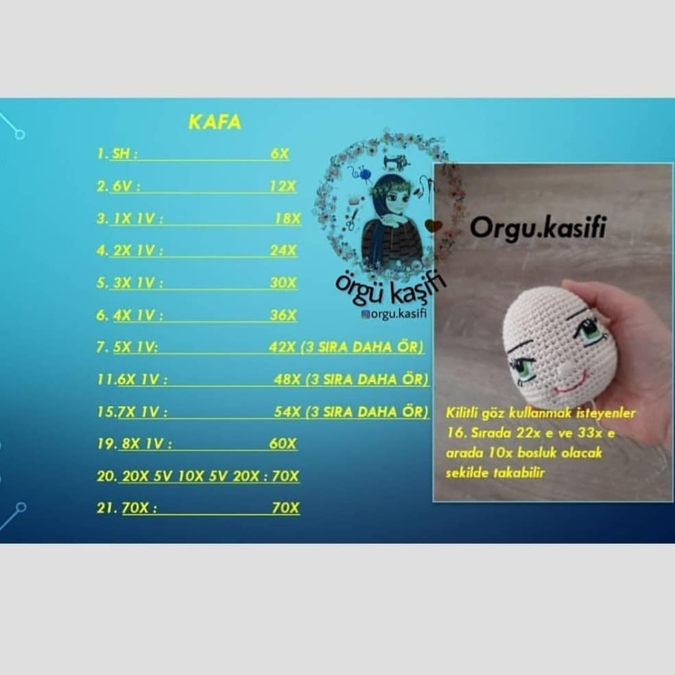 Ücretsiz Daisy Bebek Amigurumi Tarifi (1. Kısım)