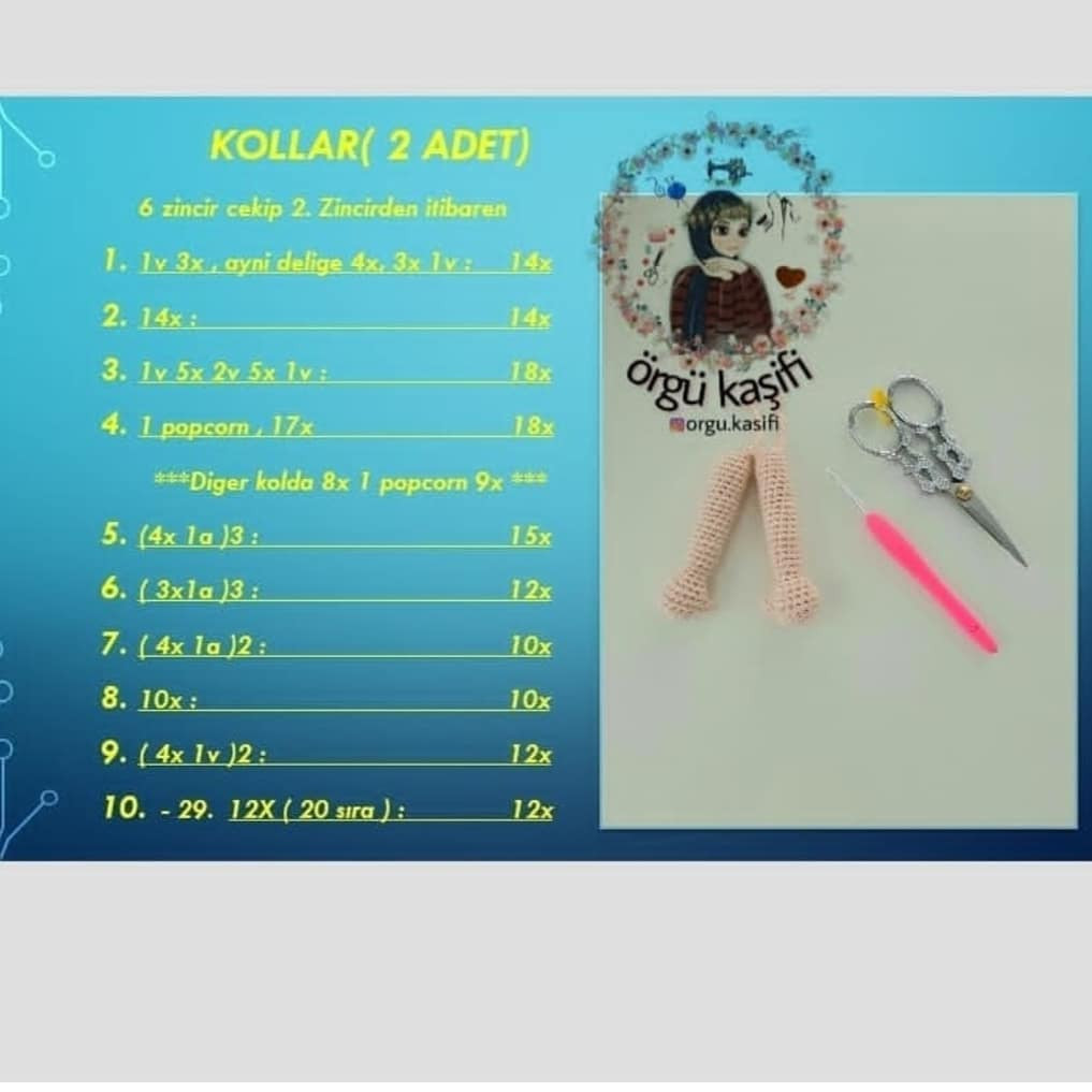 Ücretsiz Daisy Bebek Amigurumi Tarifi (1. Kısım)