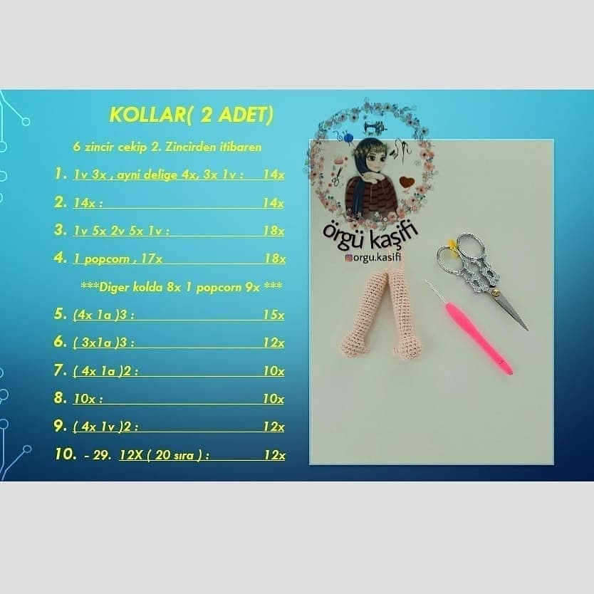 Ücretsiz Daisy Bebek Amigurumi Tarifi (1. Kısım)