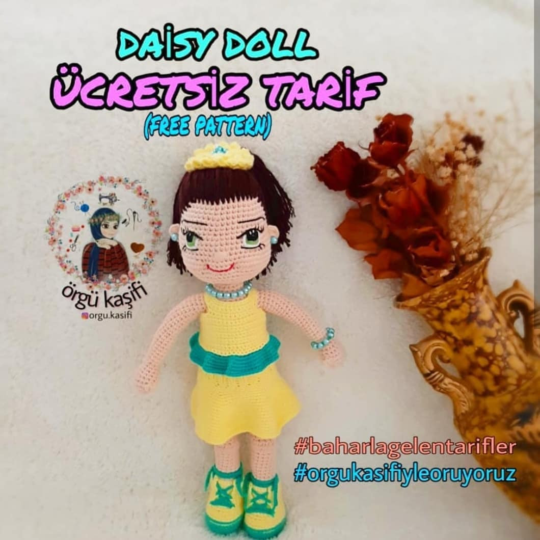 Ücretsiz Daisy Bebek Amigurumi Tarifi (1. Kısım)