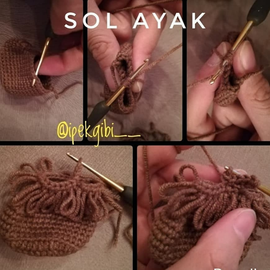 Ücretsiz İpek Bebek Ayak ve Bacak Örgü Tarifi