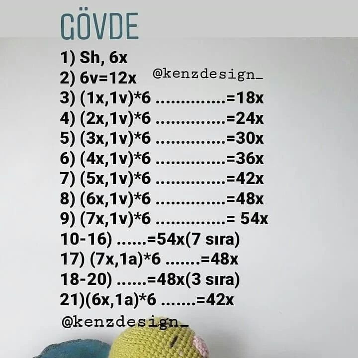 ÜCRETSİZ Kaplumbağa Amigurumi Şeması Etiket yaptığınız için teşekkür ederim ❣️