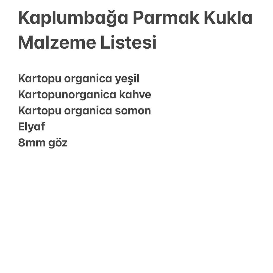 Ücretsiz Kaplumbağa Parmak Kukla Yapımı