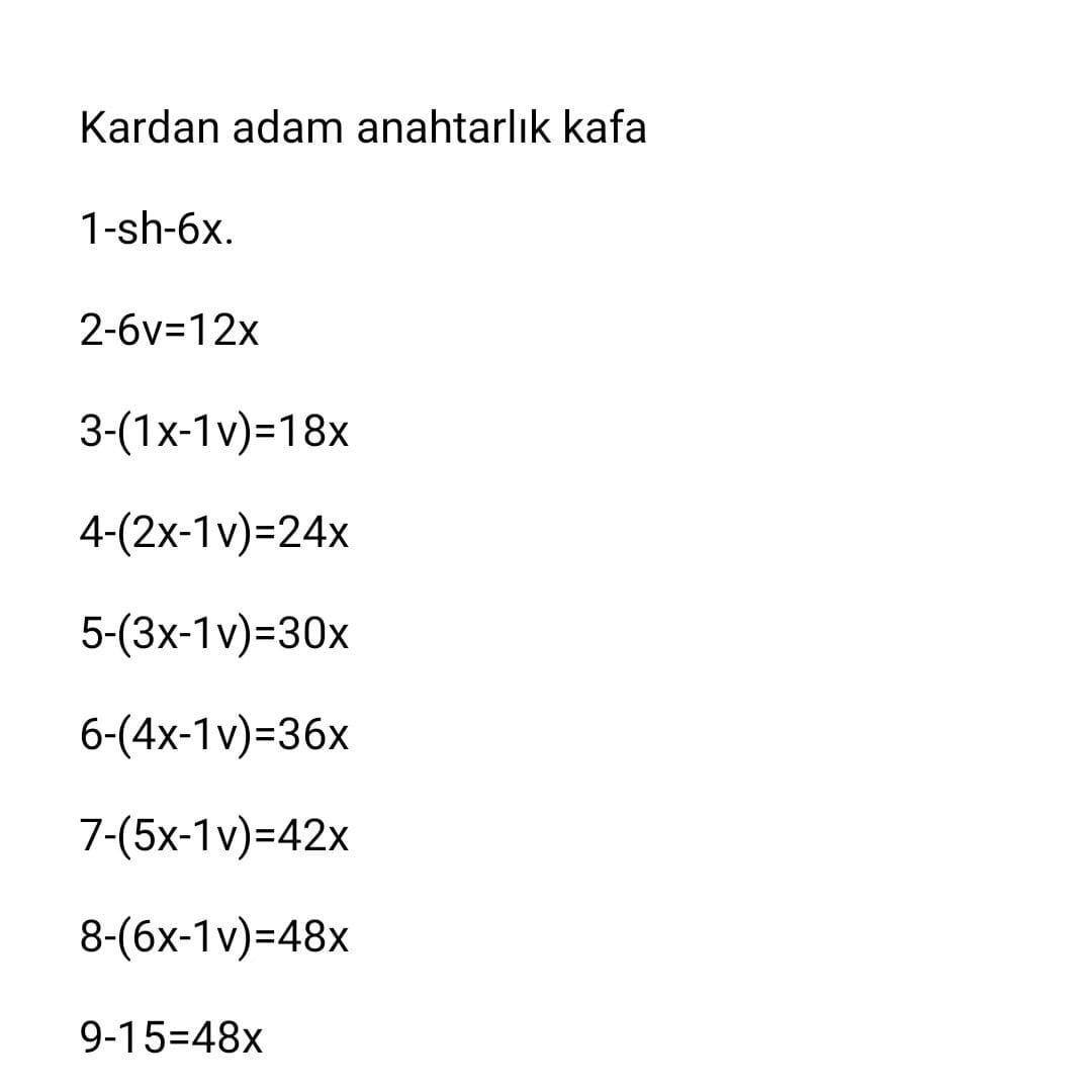 ÜCRETSİZ Kardan Adam Amigurumi Tığ İşi Tarifi