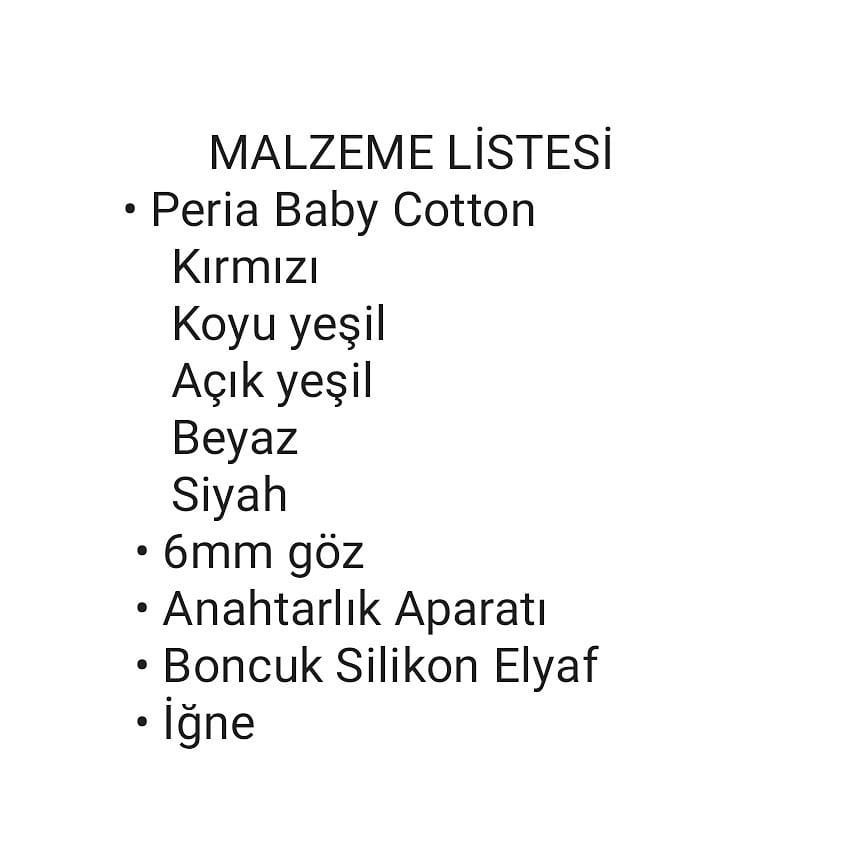 Ücretsiz Karpuz Anahtarlık Tığ İşi Tarifi