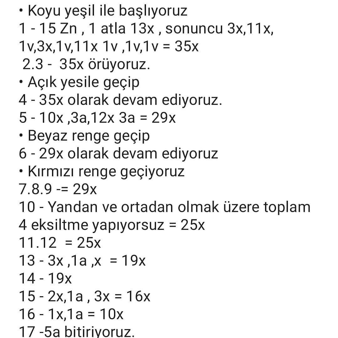 Ücretsiz Karpuz Anahtarlık Tığ İşi Tarifi