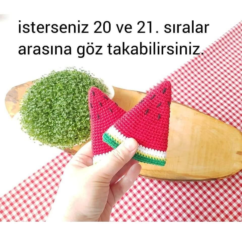 Ücretsiz Karpuz Tığ İşi Şeması