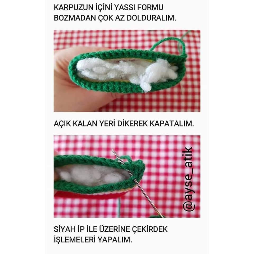 Ücretsiz Karpuz Tığ İşi Şeması