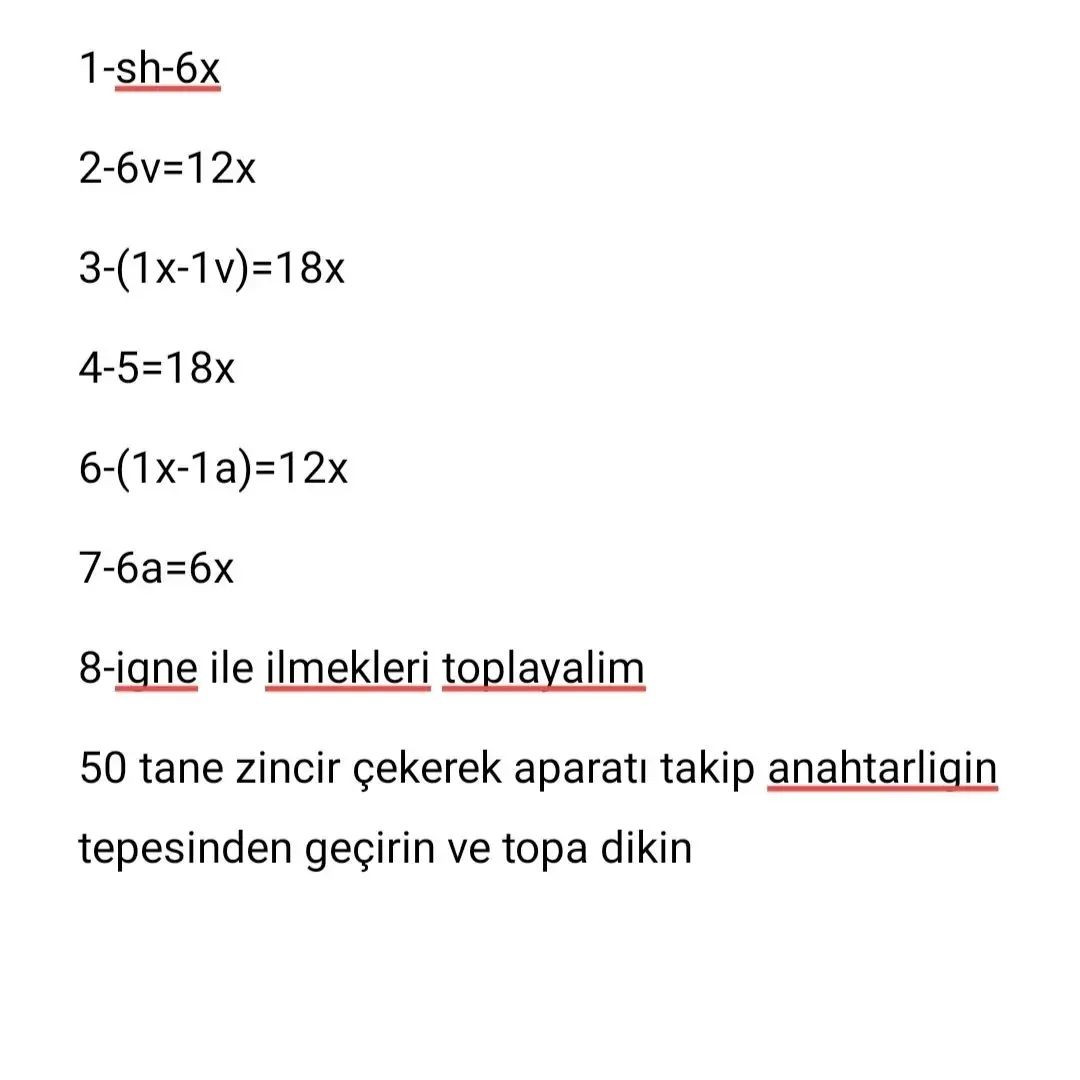 Ücretsiz Köpek Anahtarlık Tığ Örgüsü Tarifi