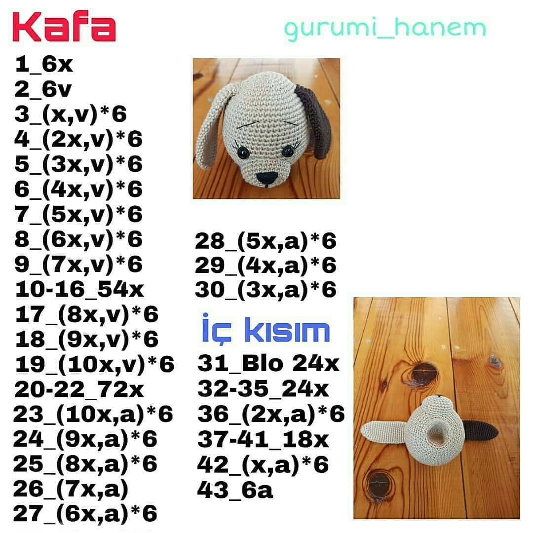 Ücretsiz Köpek Halka Kulesi Amigurumi Tarifi
