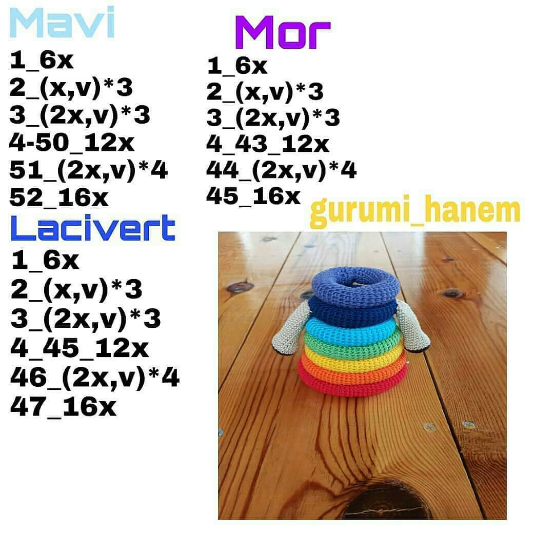 Ücretsiz Köpek Halka Kulesi Amigurumi Tarifi