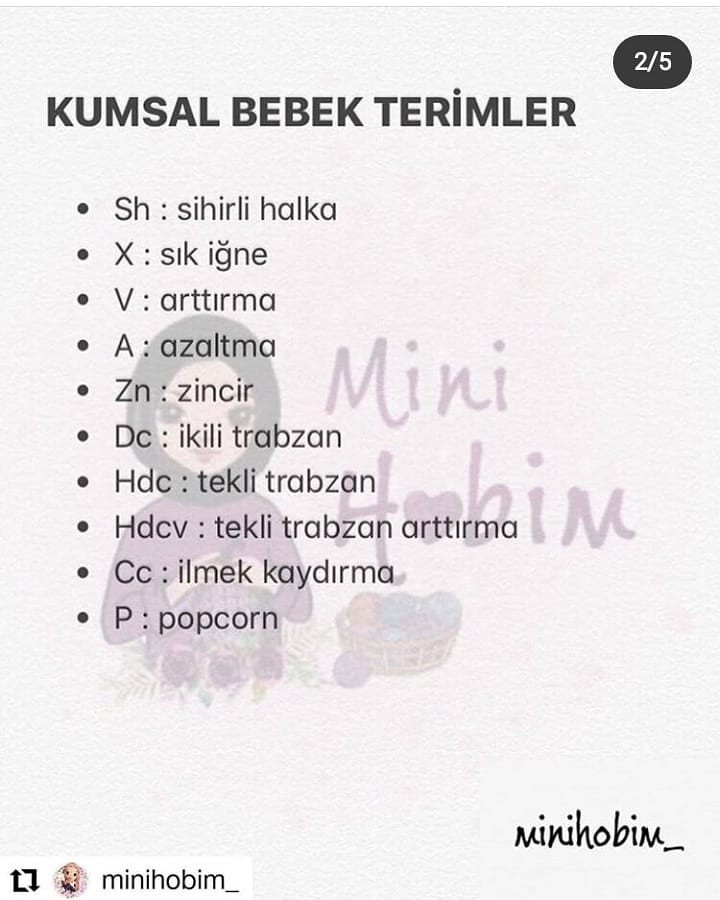 Ücretsiz Kumsal Bebek Örgü Şeması: Baş ve Kollar