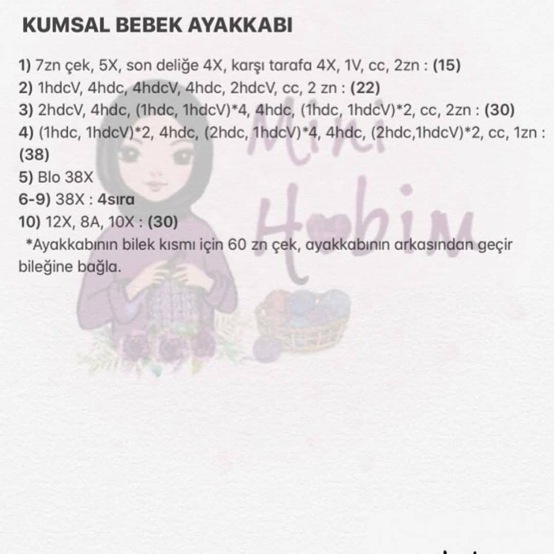 Ücretsiz Kumsal Bebek Örgü Şeması: Baş ve Kollar