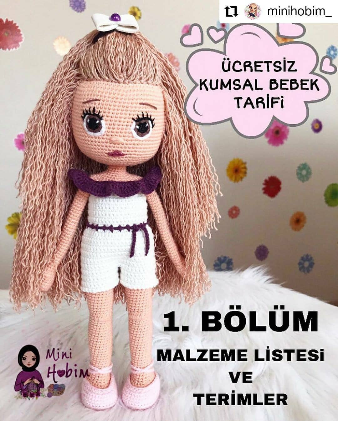 Ücretsiz Kumsal Bebek Örgü Şeması: Baş ve Kollar