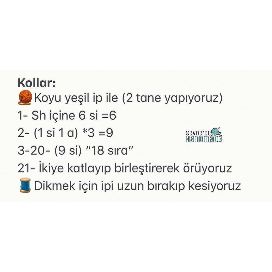 Ücretsiz Kurbağa Amigurumi Şeması