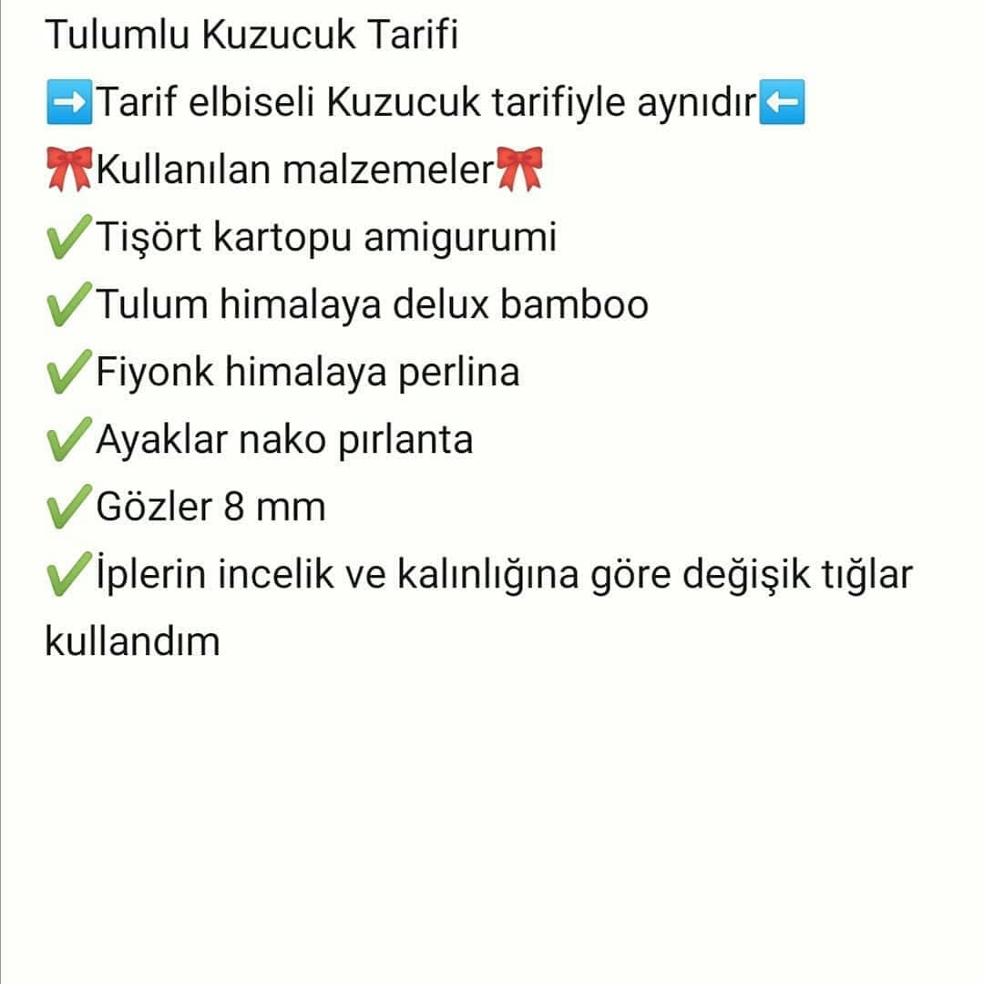 Ücretsiz Kuzu Amigurumi Tığ İşi Tarifi Tulumlu Kuzu❤️❤️