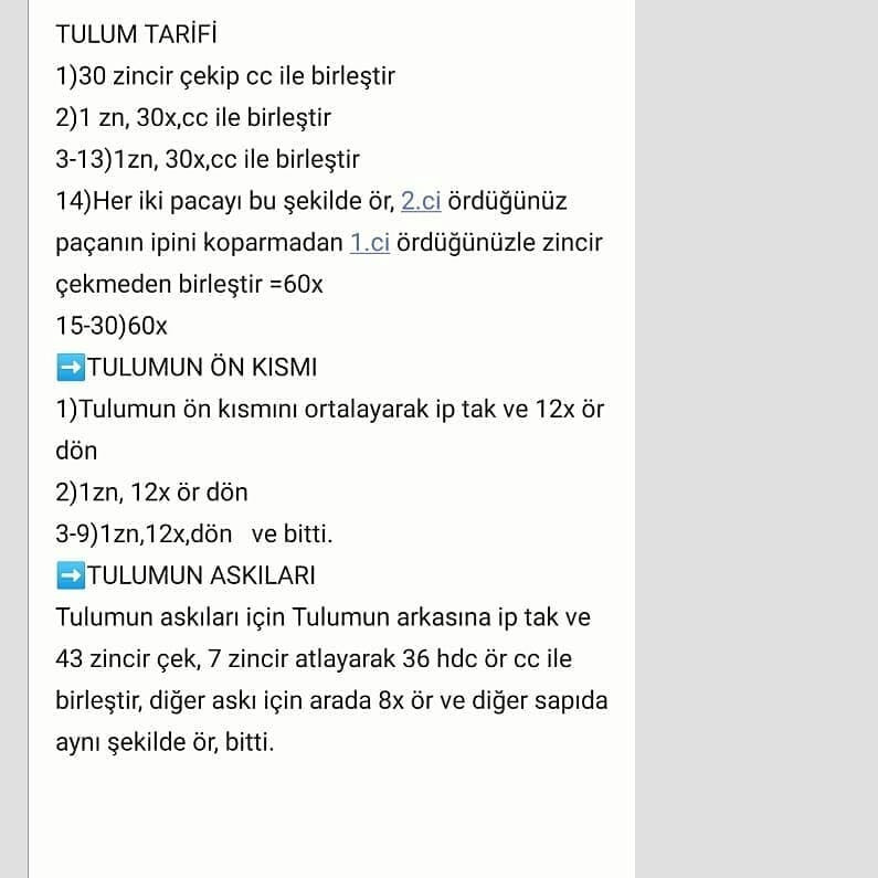 Ücretsiz Kuzu Amigurumi Tığ İşi Tarifi Tulumlu Kuzu❤️❤️