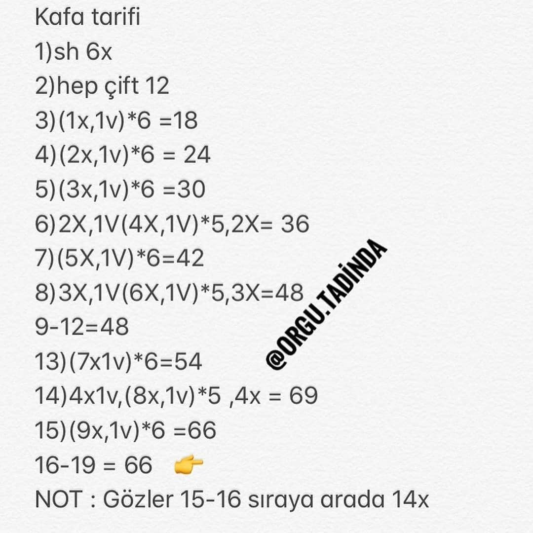 Ücretsiz Kuzu Bebek Yapımı Şeması