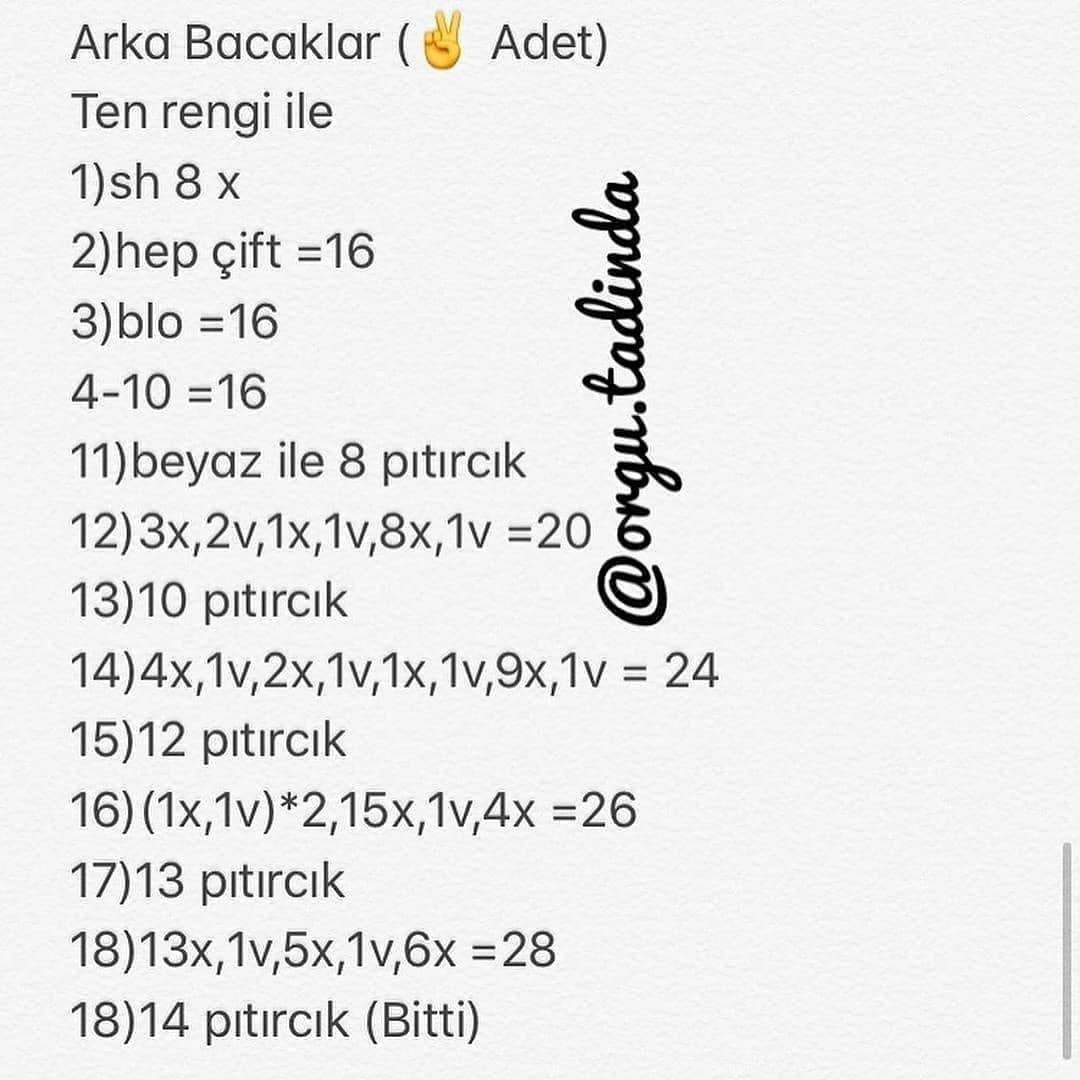 Ücretsiz Kuzu Bebek Yapımı Şeması
