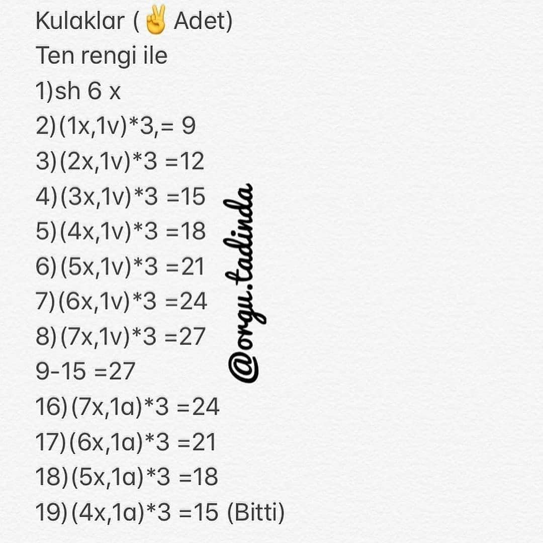 Ücretsiz Kuzu Bebek Yapımı Şeması