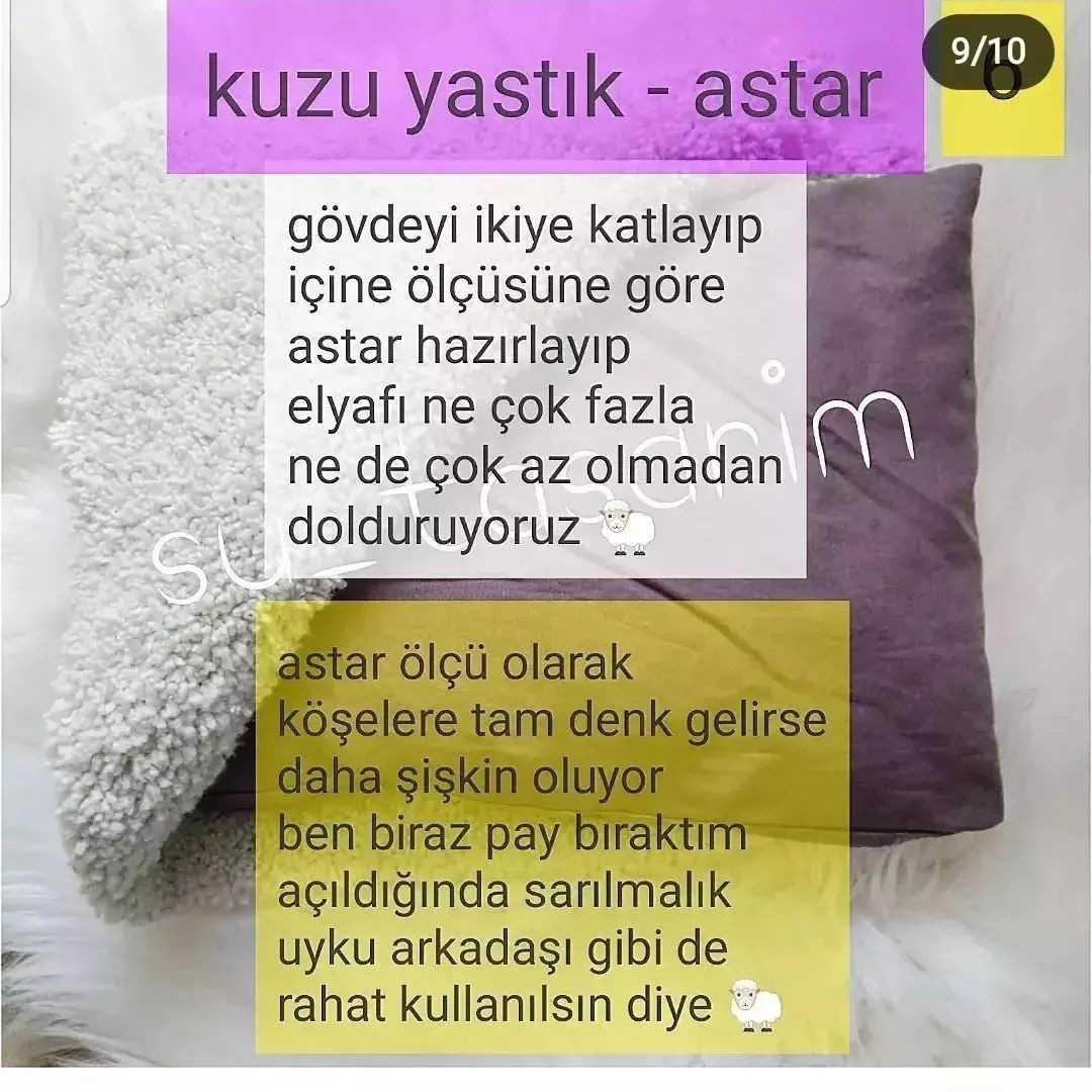 ÜCRETSİZ KUZU YASTIK ÖRNEĞİ