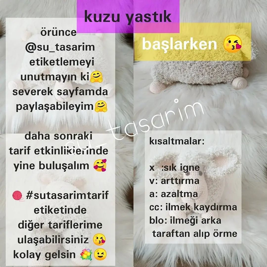 Ücretsiz Kuzu Yastık Şeması