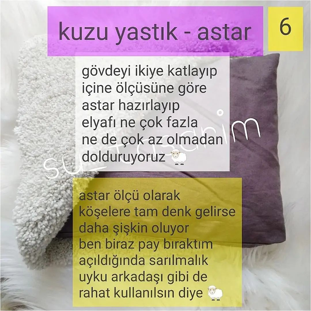 Ücretsiz Kuzu Yastık Şeması