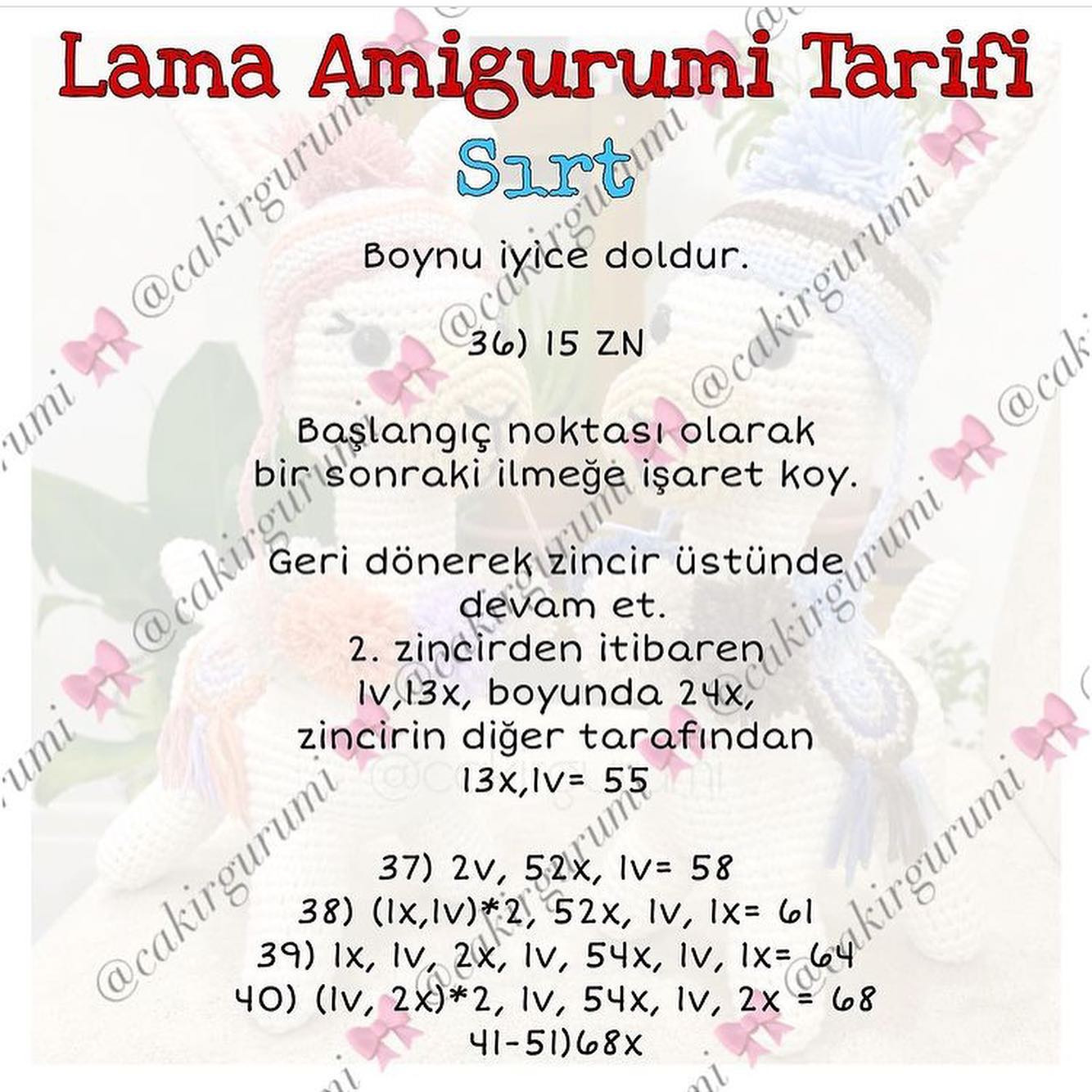 Ücretsiz LAMA Amigurumi Yapımı