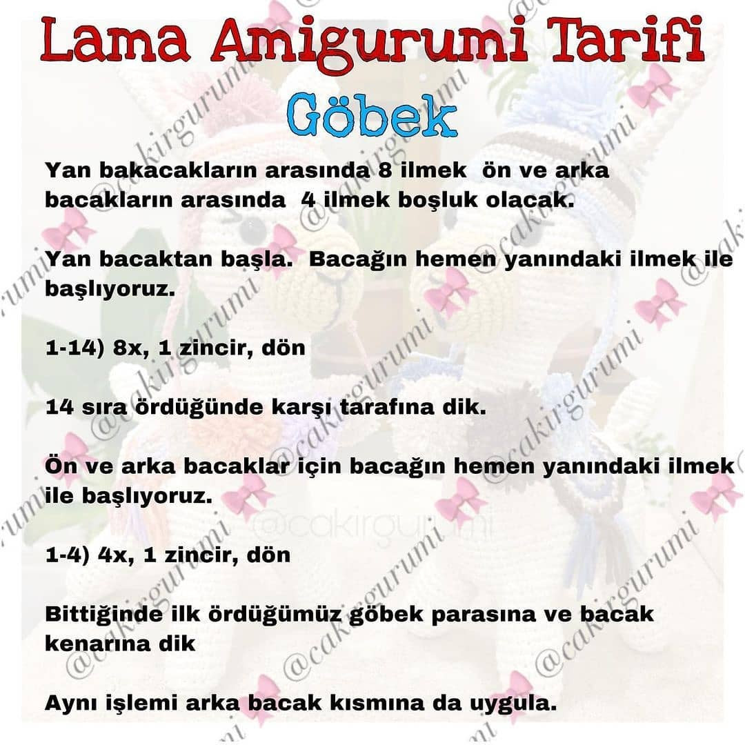 Ücretsiz LAMA Amigurumi Yapımı