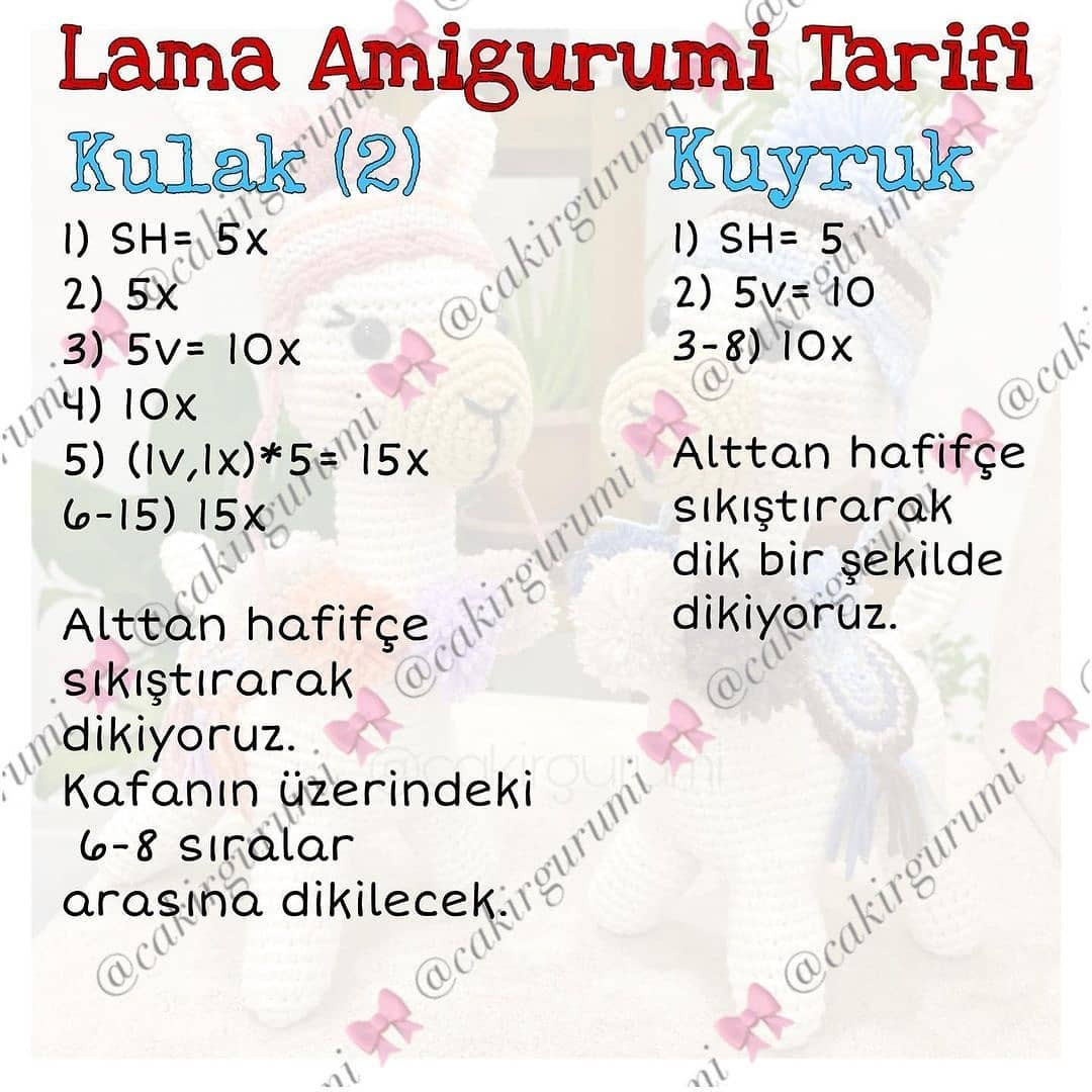 Ücretsiz LAMA Amigurumi Yapımı