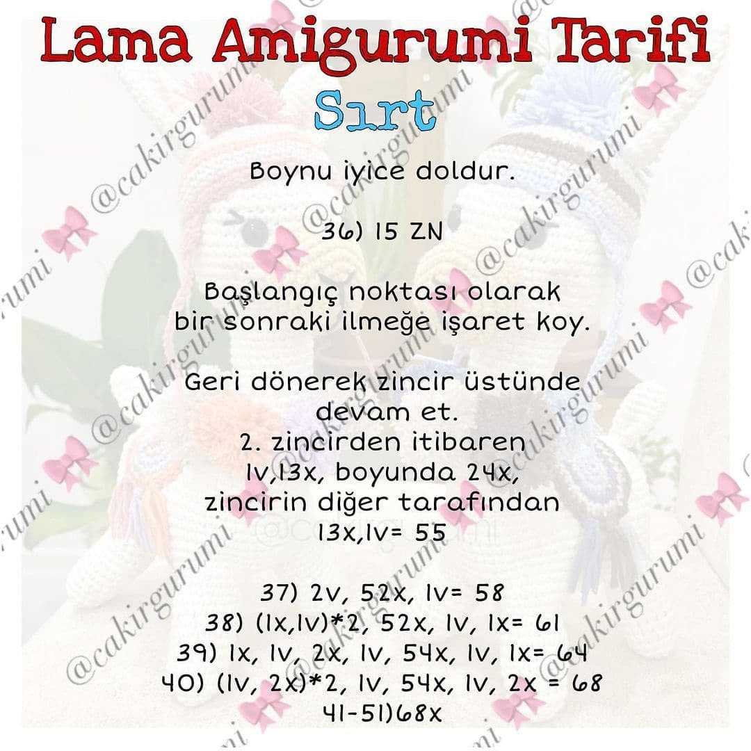 Ücretsiz LAMA Amigurumi Yapımı