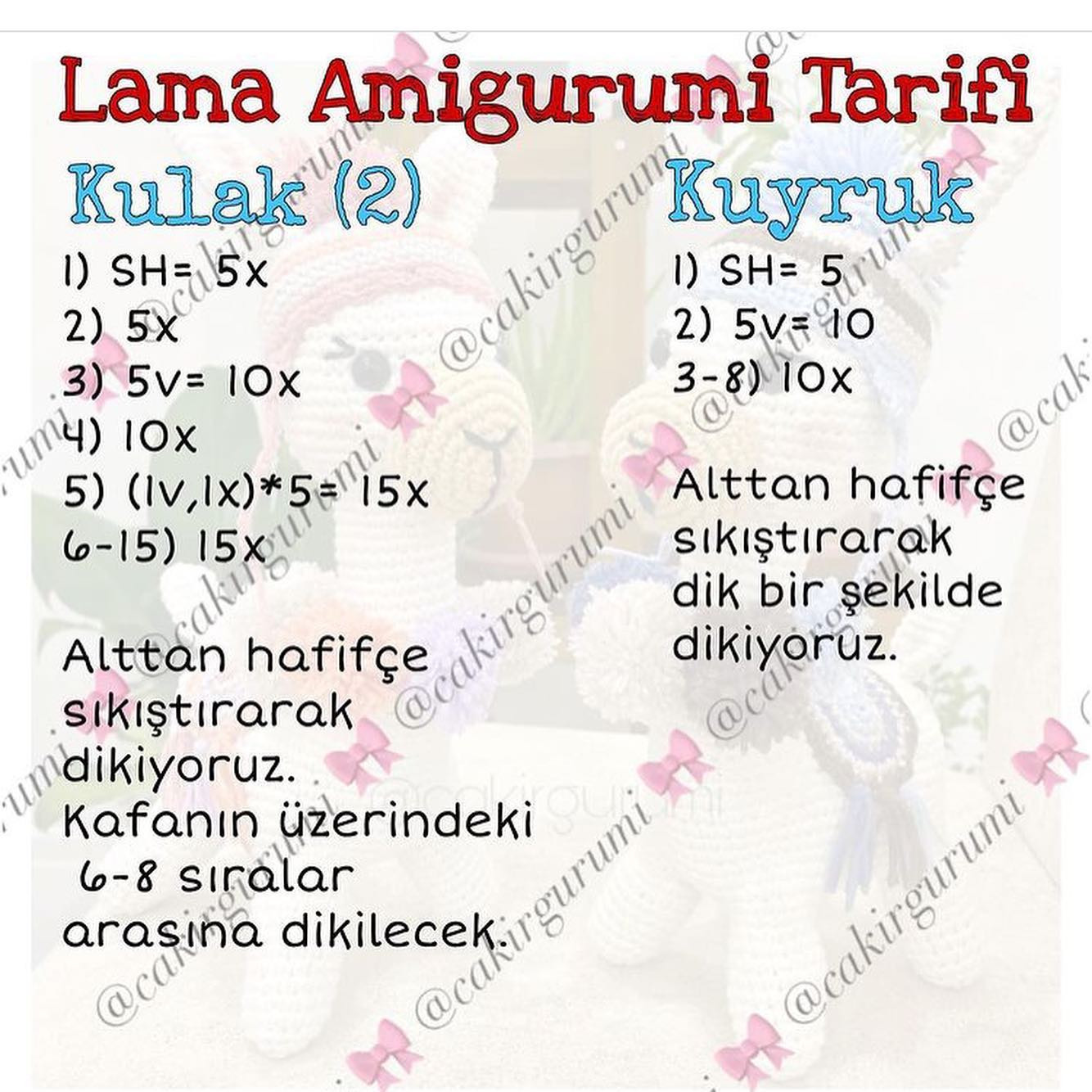 Ücretsiz LAMA Amigurumi Yapımı