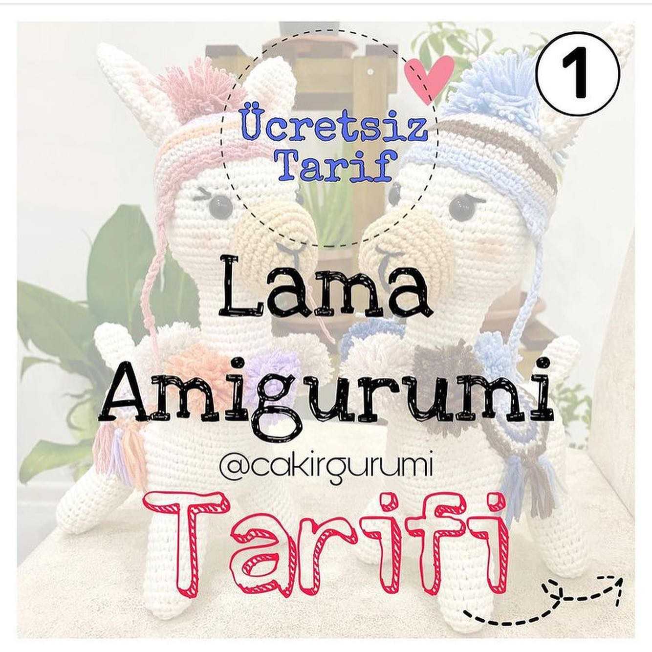 Ücretsiz LAMA Amigurumi Yapımı