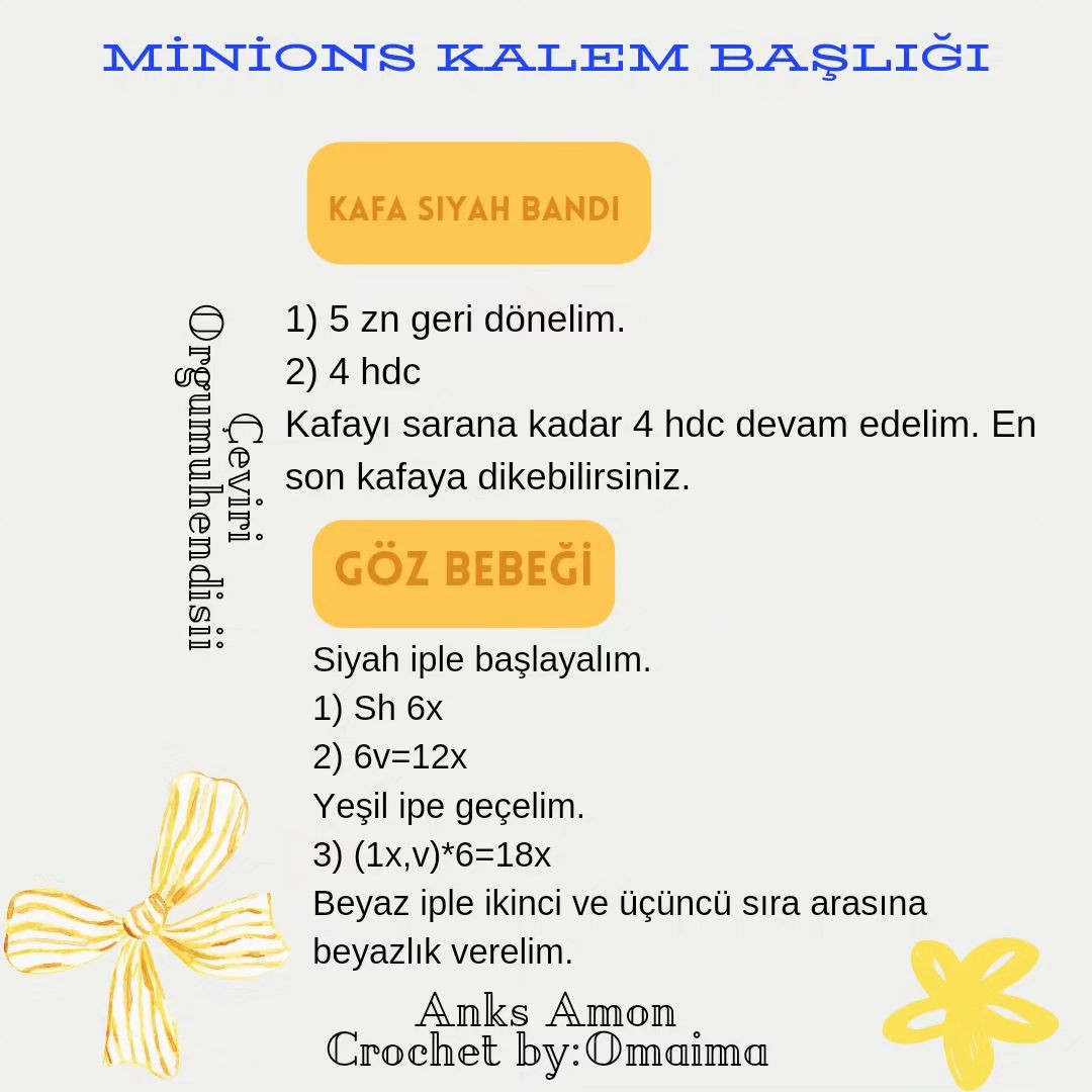 Ücretsiz Minyon Kalemlik Örgü Şeması