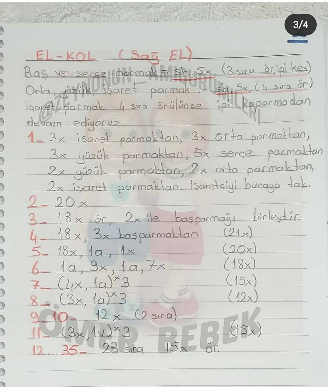 Ücretsiz Ömer Bebek Amigurumi Tarifi