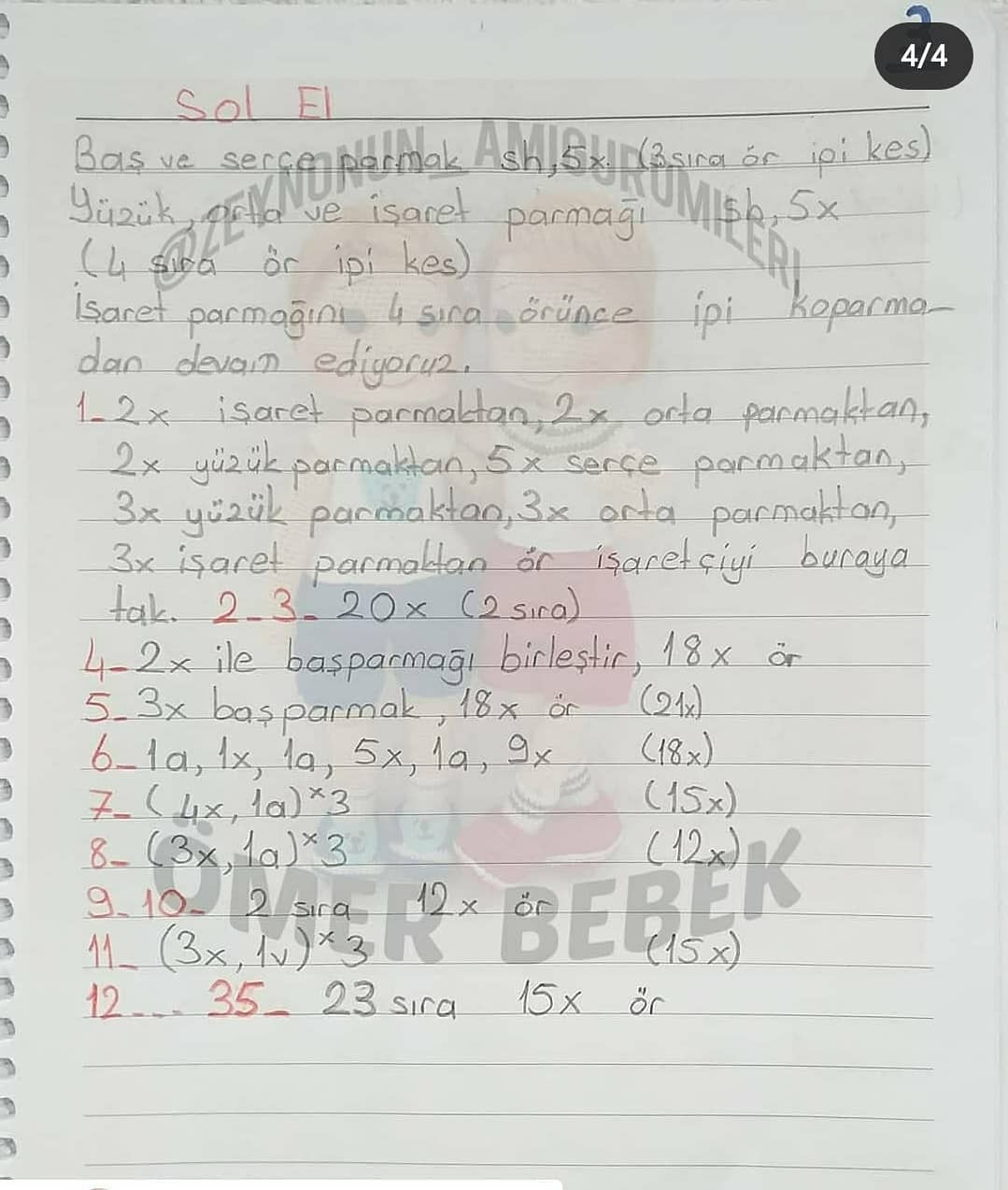 Ücretsiz Ömer Bebek Amigurumi Tarifi