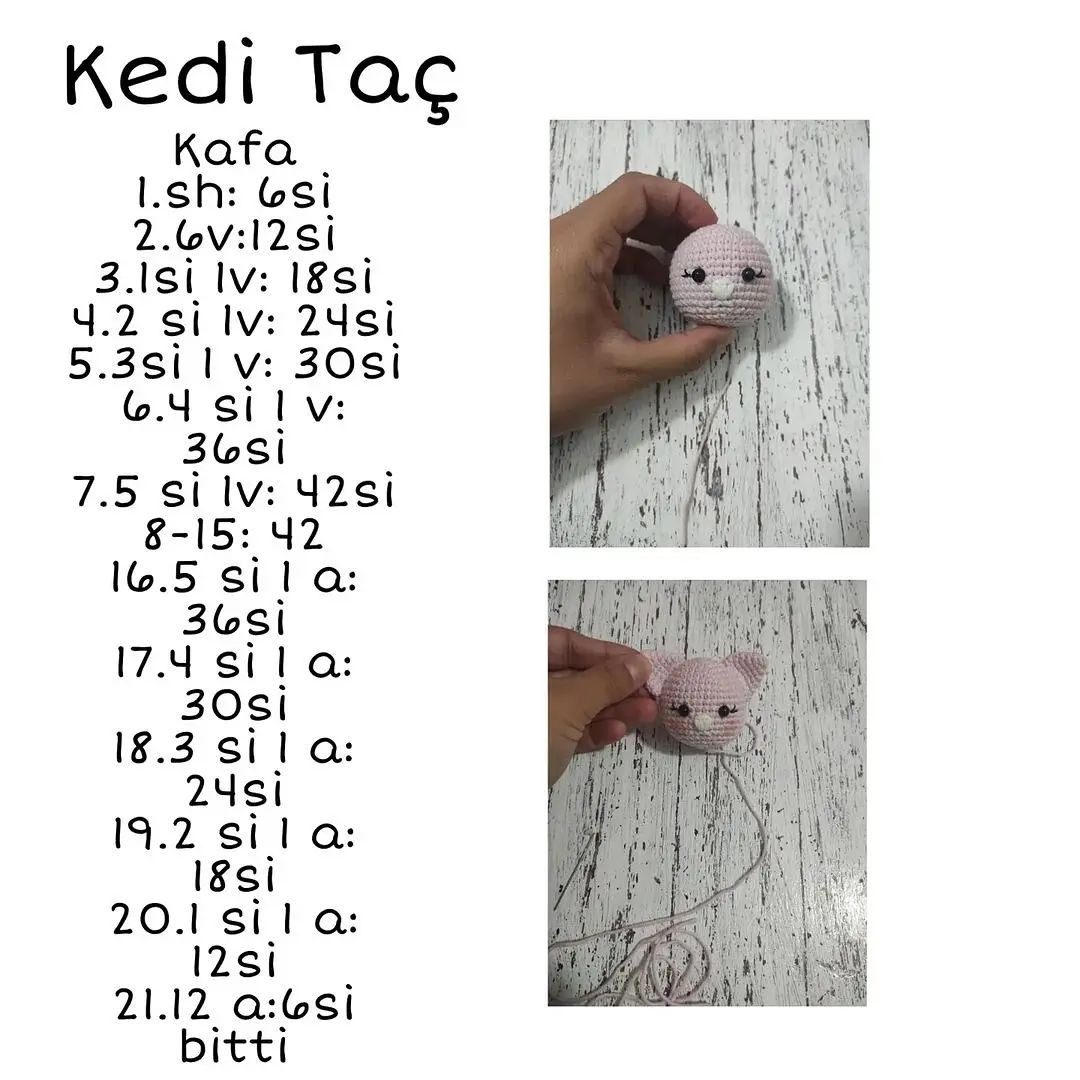 Ücretsiz örgü kedi kulaklığı yapımı