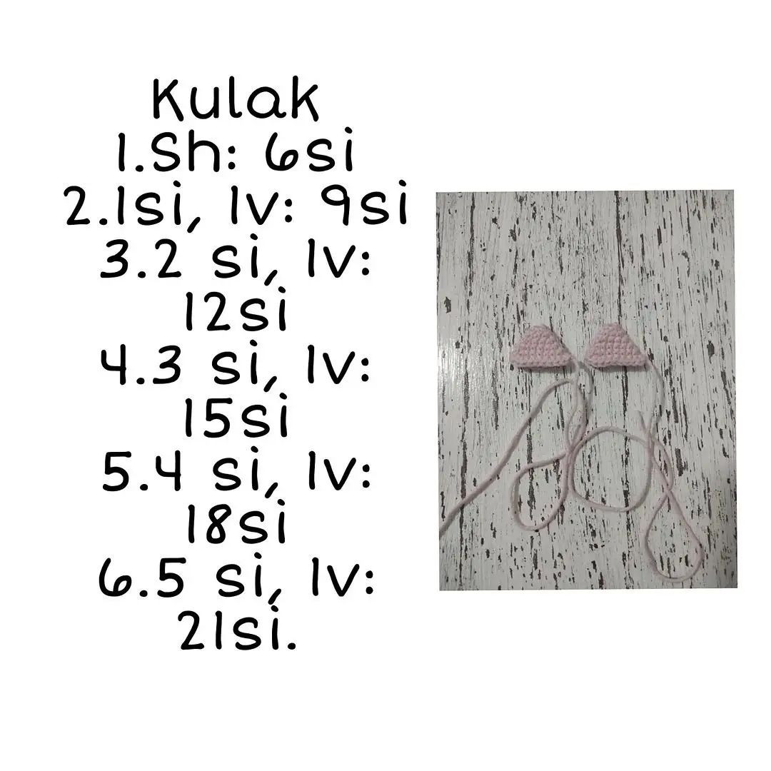 Ücretsiz örgü kedi kulaklığı yapımı