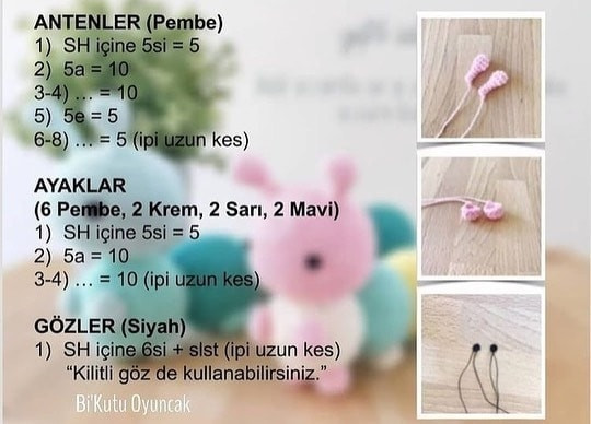 ÜCRETSİZ ÖRGÜ TARİFİ: SEVİMLİ TİTREK KÖSTEBEKLER